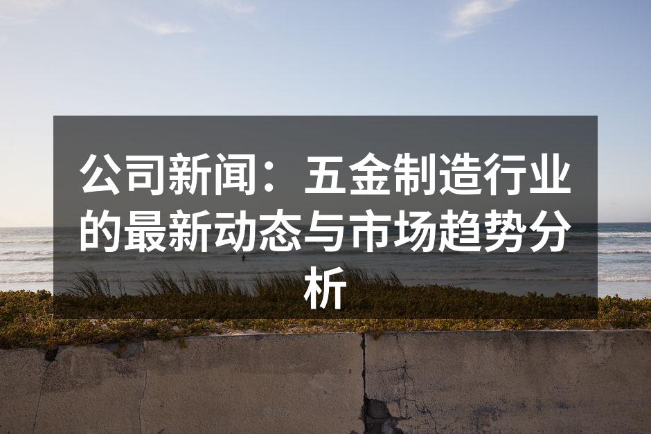 先进的五金制造设备正在运行